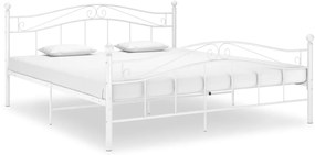 vidaXL Πλαίσιο Κρεβατιού Λευκό 180 x 200 εκ. Μέταλλο