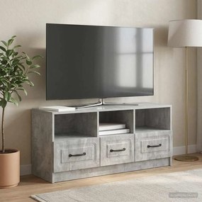 vidaXL Ντουλάπι TV 102 x 34,5 x 47 cm Γκρι Σκυροδέματος