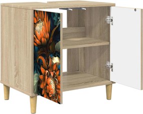 vidaXL Ντουλάπι Μπάνιου LOCHEM Sonoma 60 x 40 x 60 εκ