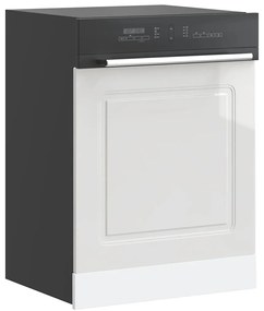 vidaXL Πίνακας πλυντηρίου πιάτων "Kalmar" High Gloss White 60x1,5x67cm