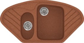 Sanitec Classic 302 (96×51) - Γρανιτένιος νεροχύτης - Granite TERRACOTTA