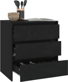 vidaXL Μπουφές Μαύρος 70x41x75 εκ. από Επεξεργασμένο Ξύλο