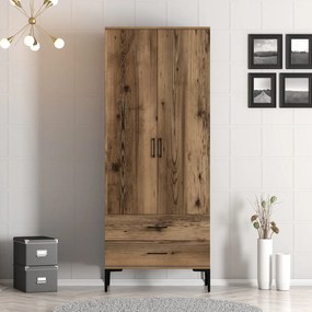 Διφυλλη Ντουλαπα Καρυδια KUMSAL 47.5x160x201.4