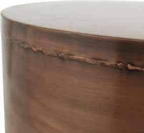 ΤΡΑΠΕΖΆΚΙΑ ΣΑΛΟΝΙΟΎ PTMD SIDE TABLE GEORGY METAL COPPER-COLOURED 80 CM