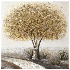 Πίνακας Καμβάς Forestree I 296-000013 100x3x100cm Multi Inart Square Canvas