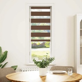 vidaXL Στόρι Ζέβρας Καφέ 45x150 εκ. Πλάτος Υφάσματος 40,9 εκ. Πολυεστέρας