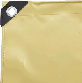 vidaXL Τέντα 650g / m² Μπεζ 3 x 6 m Καμβάς με επικάλυψη PVC