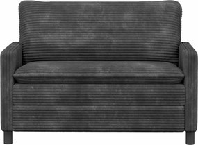 vidaXL Καναπές Σκούρο Γκρι 126 x 81 x 87,5 εκ Πολυεστέρας