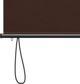 vidaXL Ρόλερ Καφέ 80 x 250 cm Ύφασμα και Αλουμίνιο