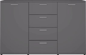 vidaXL Μπουφές Γκρι 120 x 35,5 x 75 εκ. από Επεξ. Ξύλο