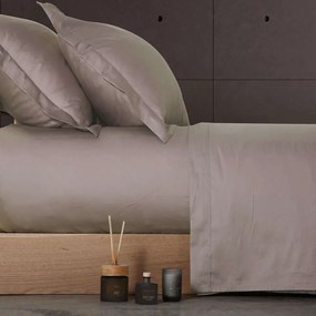 Σεντόνι Elements Grey Nef Nef Queen Size 240x270cm Χωρίς Λάστιχο 100% Cotton Satin