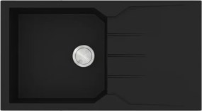 Sanitec Ultra Granite 814 (86x50) - Γρανιτένιος νεροχύτης - Nero