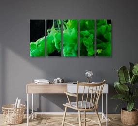 Εικόνα 5 μερών ρέοντος πράσινου χρώματος - 200x100