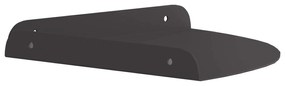 vidaXL Floating Ράφι Γωνίας με ράφι 2 pcs Μαύρο 24 x 24 x 2 εκ