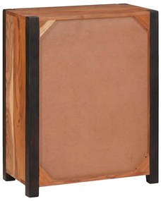 vidaXL Πλαϊνό γραφείο 2 pcs Καφέ 110 x 30 x 75 εκ Μασίφ ξύλο ακακίας