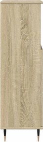 vidaXL Ντουλάπι Μπάνιου Sonoma Δρυς 30x30x100 εκ. Επεξεργασμένο Ξύλο