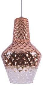Φωτιστικό Οροφής 77-4343 SE-2530 Athina Copper-Clear Homelighting Glass