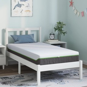 vidaXL Στρώμα Λευκό, Γκρι 80 x 160 cm Pěna