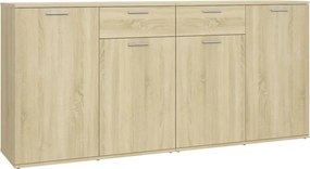 vidaXL Μπουφές Sonoma Δρυς 160 x 36 x 75 εκ. από Επεξ. Ξύλο