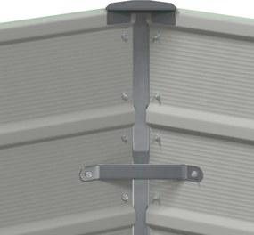 vidaXL Γλάστρα Παστέλ Πράσινο 129 x 129 x 75 εκ Ατσάλι