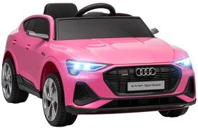 HOMCOM Ηλεκτρικό Παιδικό Αυτοκίνητο 12V Audi E-tron με Τηλεχειριστήριο, Ζώνη Ασφαλετίας, για 3-5 ετών