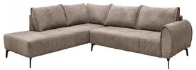 ΚΑΝΑΠΕΣ Fylliana Velton ΔΕΞΙΑ ΓΩΝΙΑ ΚΑΦΕ ΧΡΩΜΑ 275x225x85εκ 831-225-020