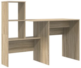 vidaXL Γραφείο Sonoma Δρυς 131.5 x 50 x 106.5 εκ. Επεξεργασμένο ξύλο