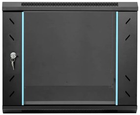 vidaXL Ντουλάπα δικτύου με αποθήκευση Μαύρο 60 x 60 x 50 εκ Ατσάλι