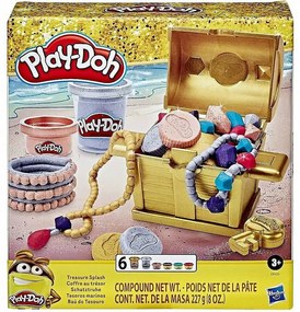 Πλαστελίνη - Παιχνίδι (Σετ 6Τμχ.) Play-Doh Treasure Splash E9435 Multi Hasbro