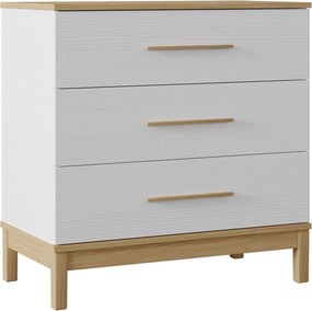 Συρταριέρα Ξύλο / Λευκό Δρυς DEPIE 90x48x91.75