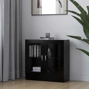 vidaXL Βιτρίνα Μαύρη 82,5 x 30,5 x 80 εκ. Επεξ. Ξύλο