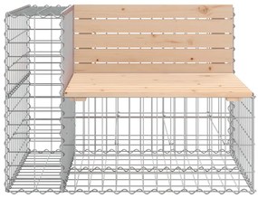 vidaXL Παγκάκι Κήπου Συρματοκιβώτιο 184x71x65,5εκ. Μασίφ Ξύλο Πεύκου