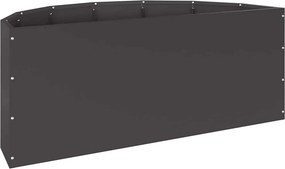 vidaXL Γλάστρα Μαύρο 90 x 45 x 35 cm Ατσάλι