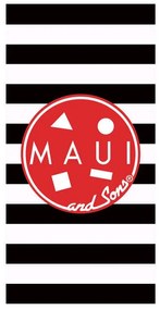 Παιδική Πετσέτα Θαλάσσης 5829 Maui Black-Red Das Home Beach 75x150cm 100% Βαμβάκι