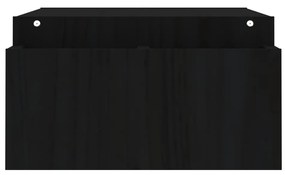 Βάση Οθόνης Μαύρη 100x27,5x15 εκ. από Μασίφ Ξύλο Πεύκου - Μαύρο