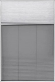 vidaXL Σήτα Παραθύρου Πλισέ με Σκίαστρο 80 x 120 εκ. Αλουμινίου