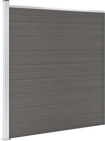 vidaXL Πάνελ Περίφραξης Γκρι 175 x 186 εκ. από WPC