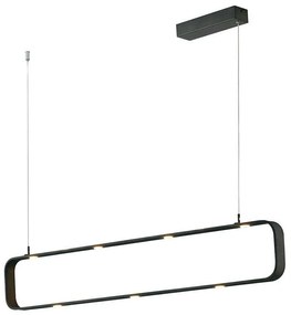 Φωτιστικό Οροφής Moca LED-MOKA-S9C Dimmable 9x5W Led 100x120cm Black Luce Ambiente Design Αλουμίνιο