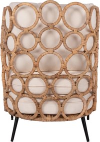ΠΟΛΥΘΡΟΝΑ RINGER HM9341 ΑΠΟ RATTAN-ΜΕΤΑΛΛΟ ΦΥΣΙΚΟ ΧΡΩΜΑ 65x69x86Y εκ.