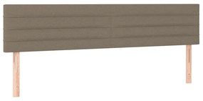 Κρεβάτι Boxspring με Στρώμα Taupe 120x190 εκ. Υφασμάτινο 3270366