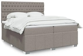 ΚΡΕΒΑΤΙ BOXSPRING ΜΕ ΣΤΡΩΜΑ TAUPE 200X200 ΕΚ. ΥΦΑΣΜΑΤΙΝΟ 3291786