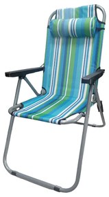 Πτυσσόμενη καρέκλα camping - 1608 - 270874 - Blue/Green-270874_blg