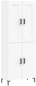 vidaXL Ντουλάπι Λευκό 69,5x34x180 εκ. από Επεξεργασμένο Ξύλο