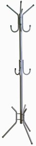 καλόγερος LEROY Μεταλλικός/Silver 38x38x176cm