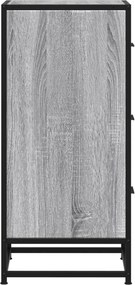 vidaXL Ραφιέρα Γκρι Sonoma 35,5x35x76 εκ. Επεξ. Ξύλο + Μέταλλο