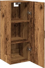vidaXL Ντουλάπι Τοίχου Όψη Παλαιού Ξύλου 34,5x34x90εκ. Επεξ. Ξύλο