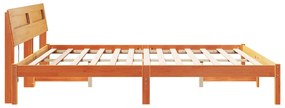 vidaXL Σκελετός Κρεβατιού Καφέ κεριού 180 x 200 cm Μασίφ ξύλο πεύκου