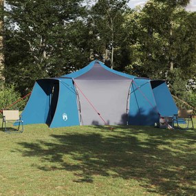 vidaXL Σκηνή Τιπί με στέγη Μπλε και Γκρι 492 x 492 x 275 εκ ύφασμα