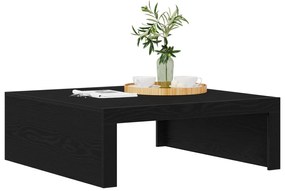 vidaXL Μαύρο Τραπεζάκι Σαλονιού - 100x100x35 εκ. Φτιαγμένο από Σύνθετο Ξύλο