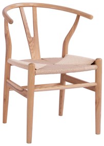 DINING CHAIR BRAVE  BEECH WOOD IN NATURAL-ROPE IN NATURAL 56x52x76Hcm